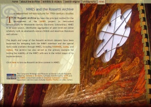 The Rossetti Archive explains how the project contributes to the wider scholarly initiative called NINES.